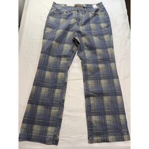 Judy Blue Straight Fit Jeans Womens Size 18W Plaid High Rise Stretch JB88697P